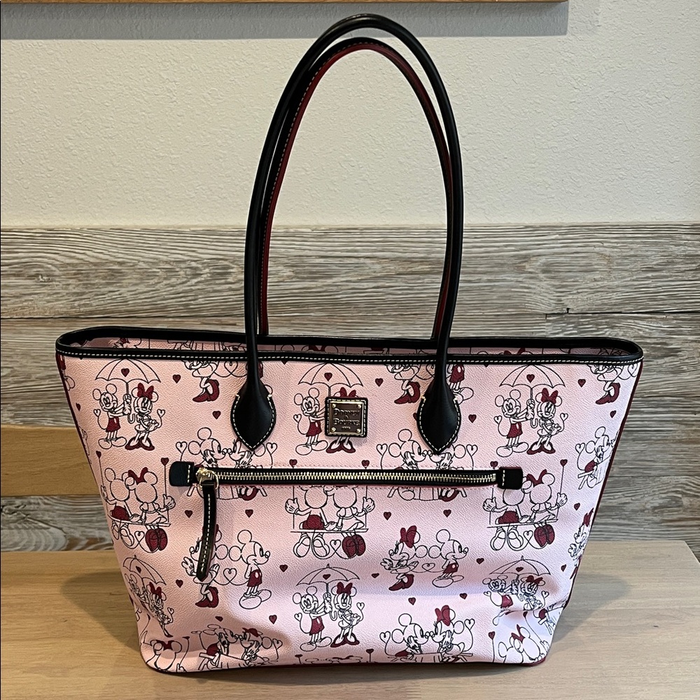 Disney Dooney and Bourke Mickey and Minnie Mouse Valentine Tote Bag Purse 2022